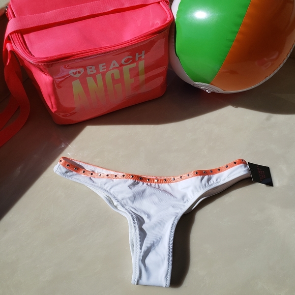 PINK Victoria's Secret Swimwear Bundle Push Up Top L + Itsy Bikini Bottom S NWT - Picture 8 of 16